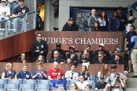 NEW YORK, NY – MAY 27: Fans of Aaron Judge