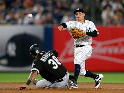 Ronald Torreyes #74 of the New York Yankees (Photo by Paul Bereswill/Getty Images)