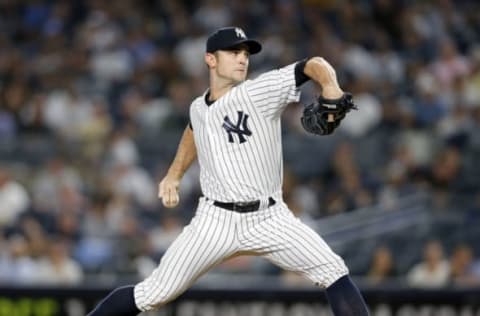 NEW YORK, NY – SEPTEMBER 18: Pitcher David Robertson #30 of the New York Yankees pitches in an MLB baseball game against the Boston Red Sox on September 18, 2018 at Yankee Stadium in the Bronx borough of New York City. Yankees won 3-2. (Photo by Paul Bereswill/Getty Images)