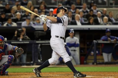 Lance Berkman of the New York Yankees. (Photo by Jim McIsaac/Getty Images)