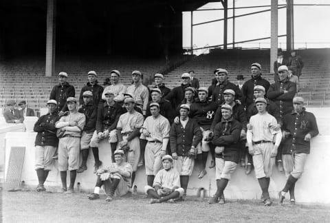 The New York Yankees April 4, 1913. (Photo by APIC/Getty Images)