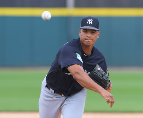 Albert Abreu #87 of the New York Yankees (Photo by Mark Cunningham/MLB Photos via Getty Images)