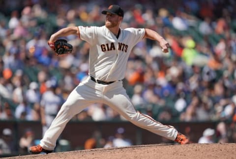 SAN FRANCISCO, CA – JUNE 09: Will Smith #13 of the San Francisco Giants pitches against the Los Angeles Dodgers in the top of the ninth inning of a Major League Baseball game at Oracle Park on June 9, 2019 in San Francisco, California. (Photo by Thearon W. Henderson/Getty Images)