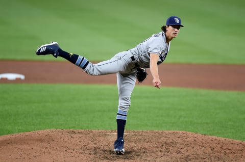 Tyler Glasnow of the Tampa Bay Rays. (Photo by G Fiume/Getty Images)