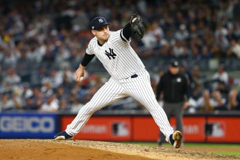 Adam Ottavino #0 of the New York Yankees (Photo by Mike Stobe/Getty Images)