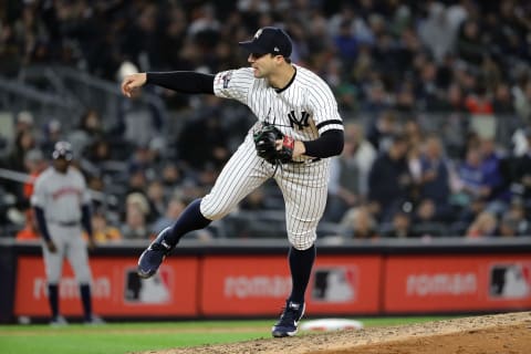 Tommy Kahnle #48 of the New York Yankees (Photo by Elsa/Getty Images)