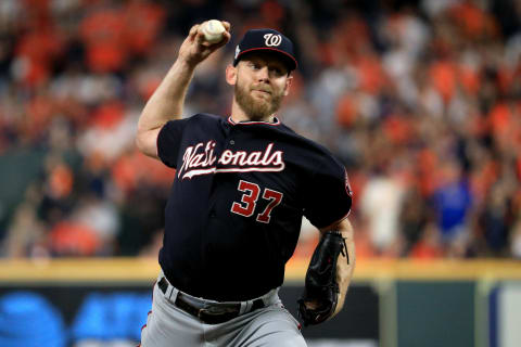 Stephen Strasburg of the Washington Nationals.(Photo by Mike Ehrmann/Getty Images)