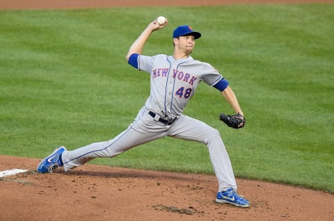 Jacob deGrom of the New York Mets. (Photo by G Fiume/Getty Images)