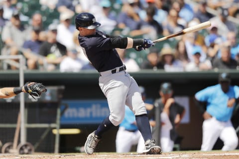 Clint Frazier #77 of the New York Yankees (Photo by Michael Reaves/Getty Images)