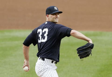 J.A. Happ #33 of the New York Yankees (Photo by Jim McIsaac/Getty Images)