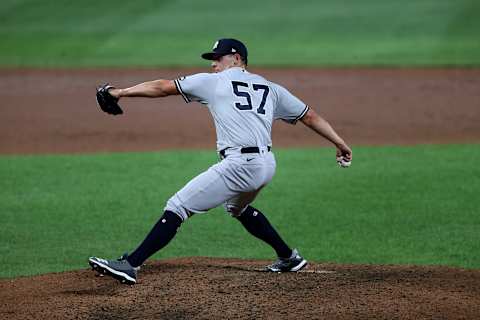 Chad Green #57 of the New York Yankees (Photo by Rob Carr/Getty Images)