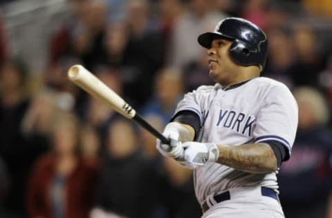 Andruw Jones of the New York Yankees. (Photo by Hannah Foslien/Getty Images)