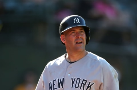 Kevin Youkilis of the New York Yankees. (Photo by Brad Mangin/MLB Photos via Getty Images)