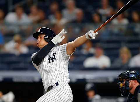 Rob Refsnyder #38 of the New York Yankees (Photo by Rich Schultz/Getty Images)