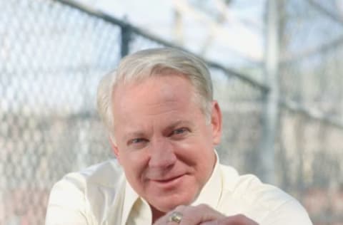 NEW YORK – JUNE 1: Whitey Ford poses for a portrait June 1, 1987 in New York City June 1, 1987. (Photo by Yvonne Hemsey/Getty Images)