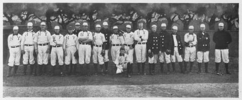 NEW YORK – 1904. The 1904 New York Highlanders Baseball Team (Photo by Mark Rucker/Transcendental Graphics, Getty Images)