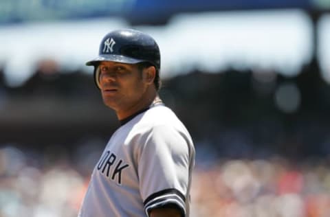 SAN FRANCISCO – JUNE 23: Bobby Abreu #53 of the New York Yankees looks on during the game against the San Francisco Giants at AT&T Park in San Francisco, California on June 23, 2007. The Giants defeated the Yankees 6-5 in 13 innings. (Photo by Don Smith/MLB Photos via Getty Images)