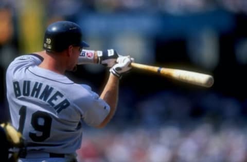 Jay Buhner was involved in a Yankees trade that didn’t pan out for New York. (Mandatory Credit: Doug Pensinger /Allsport)