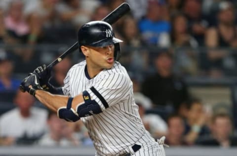 Giancarlo Stanton #27 of the New York Yankees – (Photo by Rich Schultz/Getty Images)