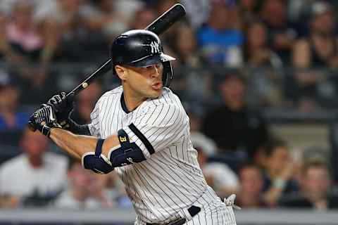 Giancarlo Stanton #27 of the New York Yankees – (Photo by Rich Schultz/Getty Images)