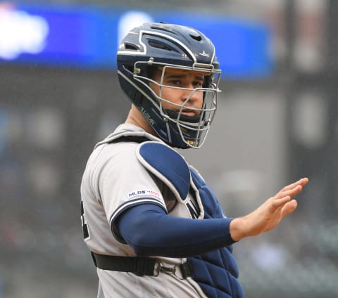 Gary Sanchez #24 of the New York Yankees – (Photo by Mark Cunningham/MLB Photos via Getty Images)