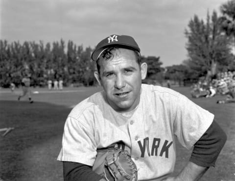 Catcher Yogi Berra #8 of the New York Yankees – (Photo by Kidwiler Collection/Diamond Images/Getty Images)