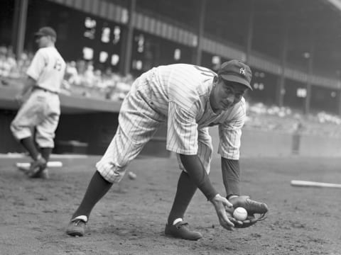 Tony Lazzeri of the New York Yankees- (Photo by: Diamond Images/Getty Images)