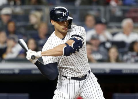 Giancarlo Stanton #27 of the New York Yankees – (Photo by Jim McIsaac/Getty Images)