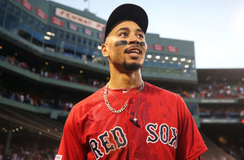 Red Sox OF Mookie Betts (Photo by Maddie Meyer/Getty Images)