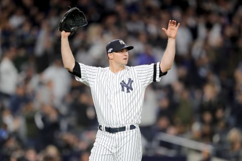 Zack Britton #53 of the New York Yankees (Photo by Elsa/Getty Images)