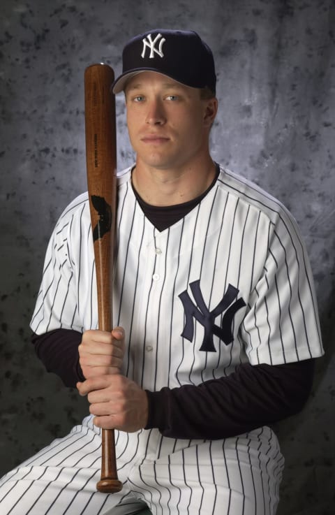 New York Yankees catcher David Parrish (M. David Leeds/Getty Images)