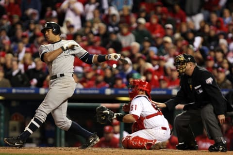 New York Yankees third baseman Alex Rodriguez (Photo by Al Bello/Getty Images)