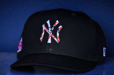 New York Yankees hat at 2020 Spring Training (Photo by Mark Brown/Getty Images)