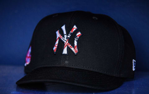 New York Yankees hat at 2020 Spring Training (Photo by Mark Brown/Getty Images)