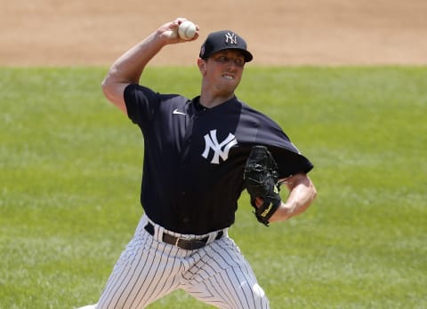 Brooks Kriske #82 of the New York Yankees (Photo by Jim McIsaac/Getty Images)