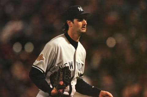 Pitcher Graeme Lloyd of the New York Yankees (Mandatory Credit: Stephen Dunn/A)