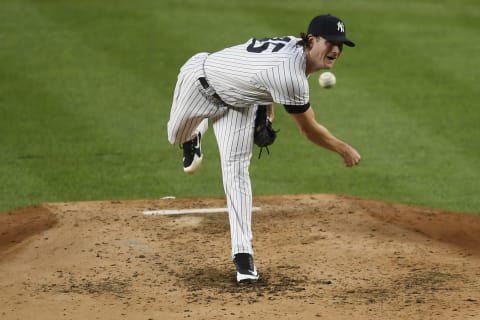 NEW YORK, NEW YORK – Gerrit Cole #45 of the New York Yankees (Photo by Sarah Stier/Getty Images)