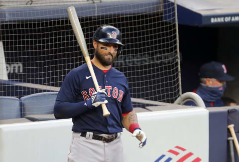 Kevin Pillar #5 of the Boston Red Sox (Photo by Jim McIsaac/Getty Images)