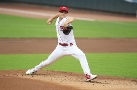 CINCINNATI, OHIO - AUGUST 14: Sonny Gray #54 of the Cincinnati Reds throws a pitch against the Pittsburgh Pirates at Great American Ball Park on August 14, 2020 in Cincinnati, Ohio. (Photo by Andy Lyons/Getty Images)