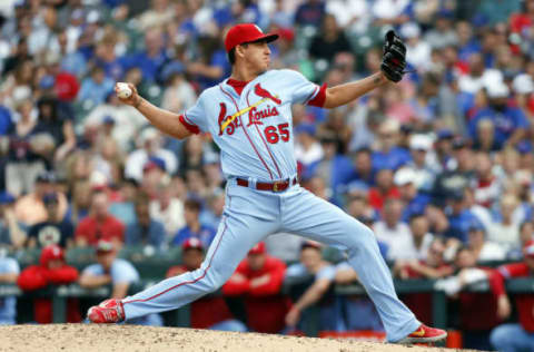 Cardinals RHP Giovanny Gallegos (Photo by Nuccio DiNuzzo/Getty Images)