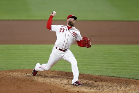 Archie Bradley #23 of the Cincinnati Reds pitches during a game against the St Louis Cardinals at Great American Ball Park on September 1, 2020 in Cincinnati, Ohio. The Cardinals defeated the Reds 16-2. (Photo by Joe Robbins/Getty Images)