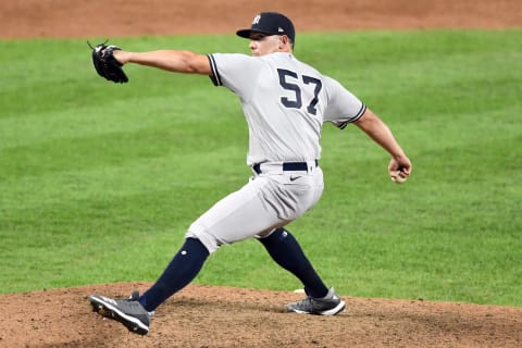 Chad Green #57 of the New York Yankees (Photo by Mitchell Layton/Getty Images)