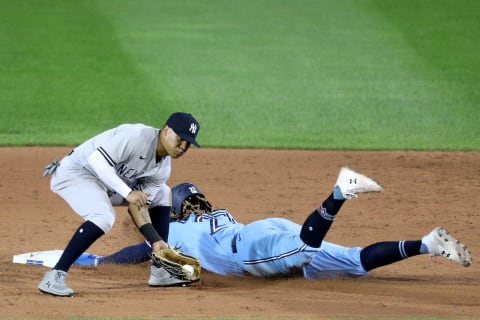 Thairo Estrada #71 of the New York Yankees (Photo by Bryan M. Bennett/Getty Images)