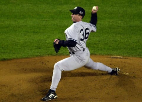 Pitcher David Cone of the New York Yankees (Ezra Shaw/ALLSPORT)