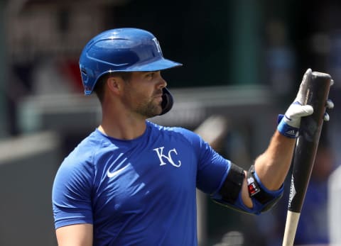 Whit Merrifield #15 (Photo by Jamie Squire/Getty Images)