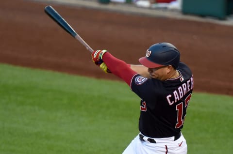 Asdrubal Cabrera #13 of the Washington Nationals (Photo by G Fiume/Getty Images)