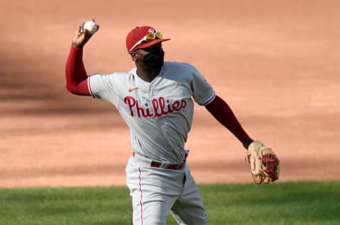 Didi Gregorius #18 of the Philadelphia Phillies (Photo by G Fiume/Getty Images)