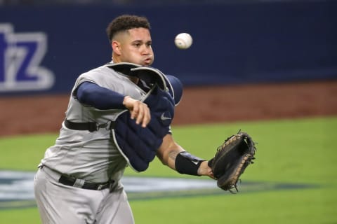 Gary Sanchez #24 of the New York Yankees (Photo by Christian Petersen/Getty Images)