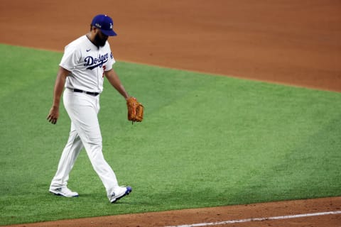 Kenley Jansen #74 of the Los Angeles Dodgers (Photo by Tom Pennington/Getty Images)