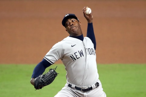 Aroldis Chapman #54 of the New York Yankees (Photo by Sean M. Haffey/Getty Images)